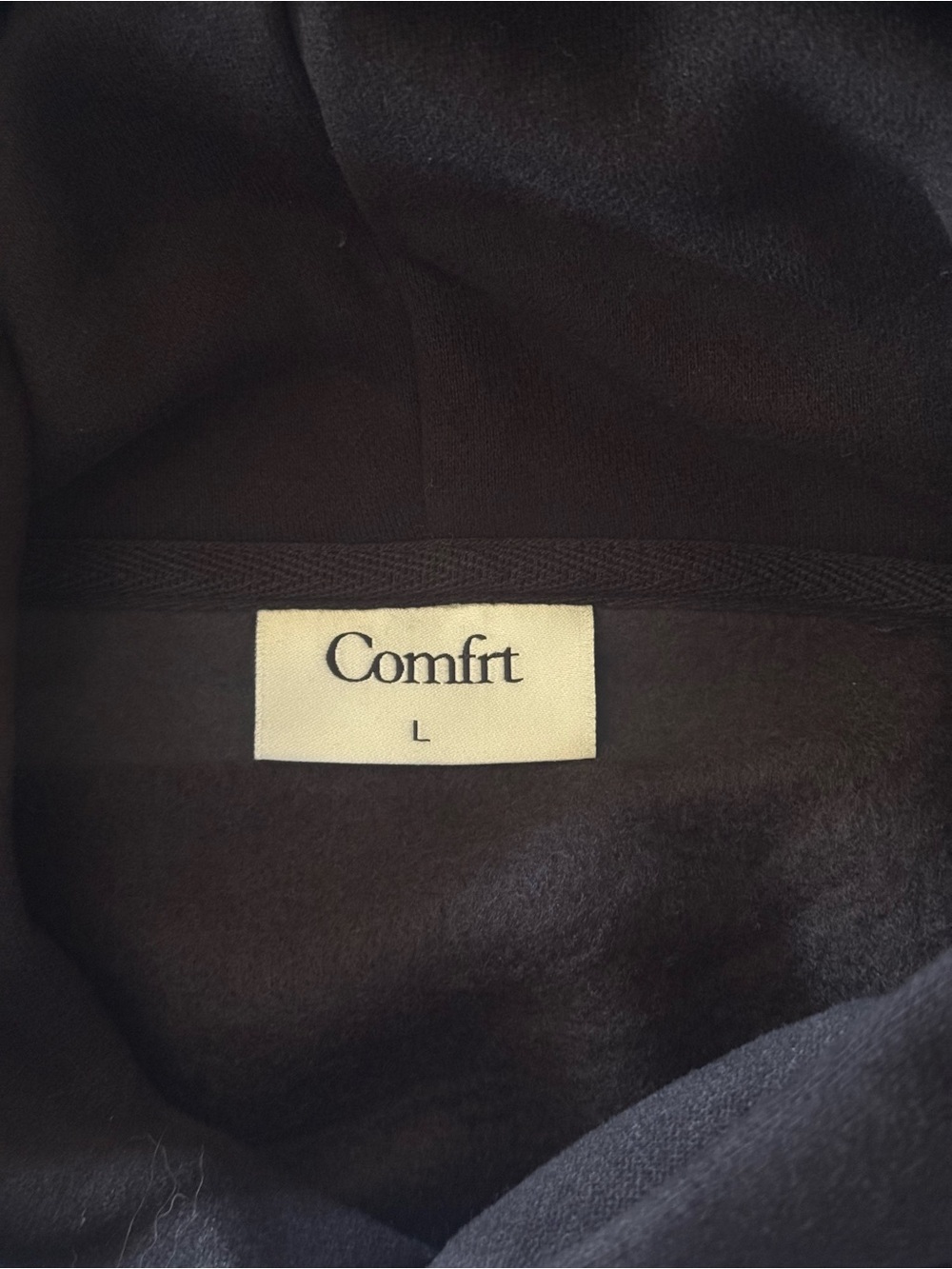 COMFRT Women's Black Hoodie Sweatshirt - Picture 2 of 3